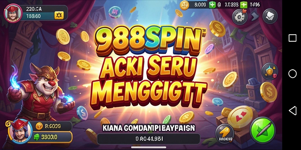 Tampilan gameplay seru dan mendebarkan dari 988SPIN.