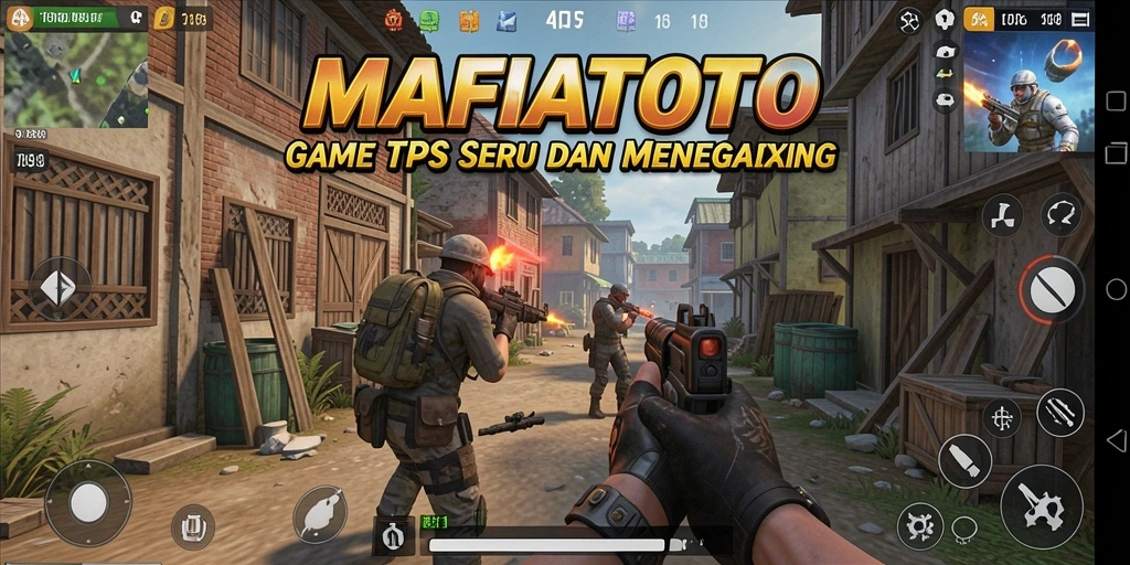 Tangkapan layar gameplay seru dari MAFIATOTO, menampilkan aksi TPS yang mendebarkan.