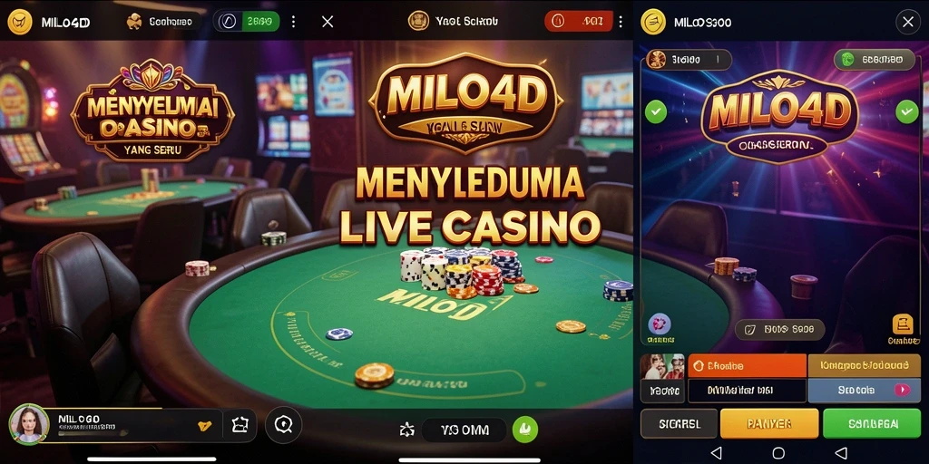 Screenshot gameplay Live Casino yang mendebarkan di MILO4D.