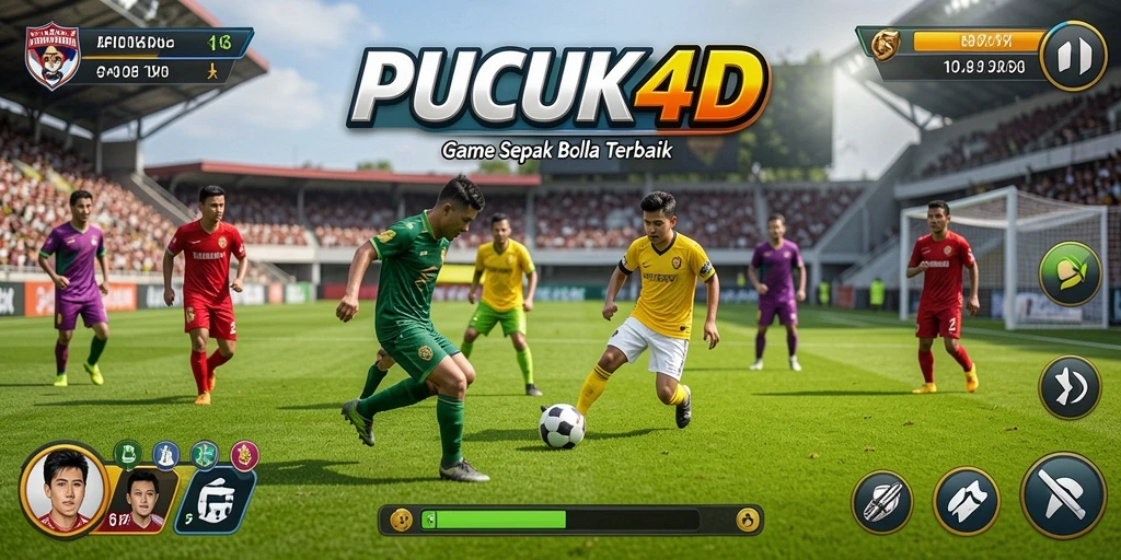 Gambaran gameplay mendebarkan dalam PUCUK4D dengan visual sepak bola yang mengesankan.